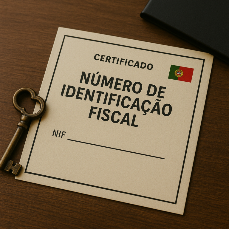 NIF (Número de Identificação Fiscal) - Documento utilizado para o registo de atividades fiscais em Portugal.